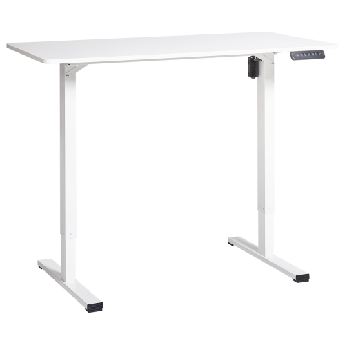 Beliani Electric Adjustable Standing Desk TAVARES 120 cm 60 cm White