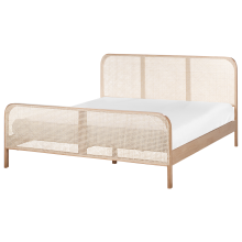 Bed Pine Wood GONFARON 180 x 200 cm (EU Super King) Light Brown