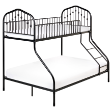 Bunk Bed Metal CHAMONIX 90/140 x 200 cm Black