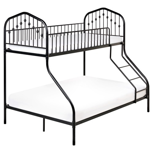 Beliani Bunk Bed Metal CHAMONIX 90/140 x 200 cm Black