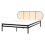 Beliani Bed PE Rattan BOULIN 140 x 200 cm (EU Double) Black 1