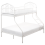 Beliani Bunk Bed Metal CHAMONIX 90/140 x 200 cm White 1