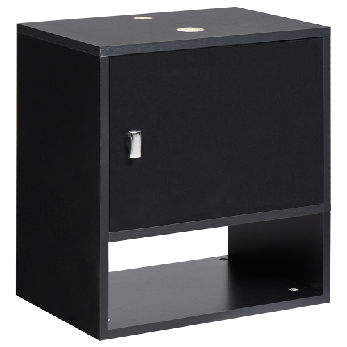 Beliani Wall Mounted Vanity Unit LIMERIA 45 cm Black