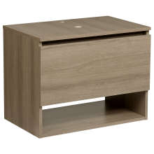 Wall Mounted Vanity Unit NATAL 60 cm Light Brown