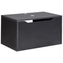 Wall Mounted Vanity Unit PETROLINA 60 cm Black