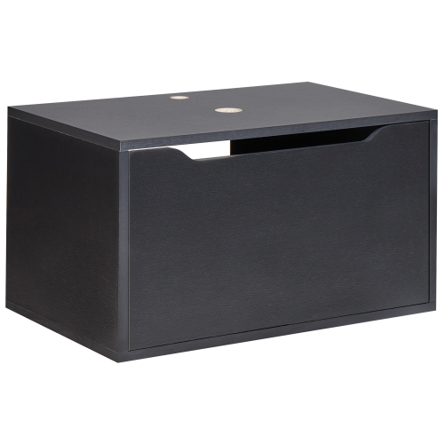 Beliani Wall Mounted Vanity Unit PETROLINA 60 cm Black