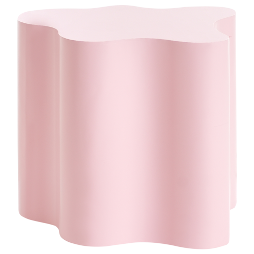 Beliani Side Table SAKAMI Pastel Pink