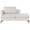 Beliani Left-Hand Chaise Longue SIEVOZ Fabric Light Beige 1