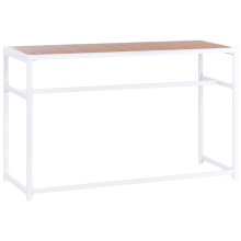 Garden Bar Table AVETRANA 150 cm 50 cm Brown/ White