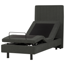 Adjustable Bed Fabric CASTELLAN 80 x 200 cm (EU Small Single) Dark Grey