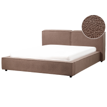 Waterbed Boucle LINARDS 160 x 200 cm (EU King Size) Brown