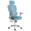 Beliani Office Chair VISCOUNT Fabric Blue 1