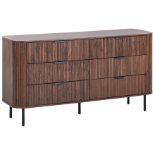 6 Drawer Chest BRADLEY Dark Brown