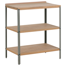 Outdoor Kitchen Island IVREA Brown Certified Acacia Wood