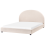 Beliani Bed Fabric VAUCLUSE 160 x 200 cm (EU King Size) Light Beige 1