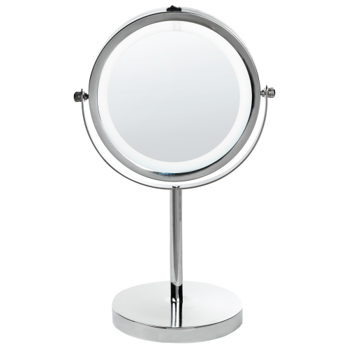 Beliani Makeup Mirror LED VERDUN Silver