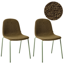 Set of 2 Conference Chairs LOMA Boucle Green