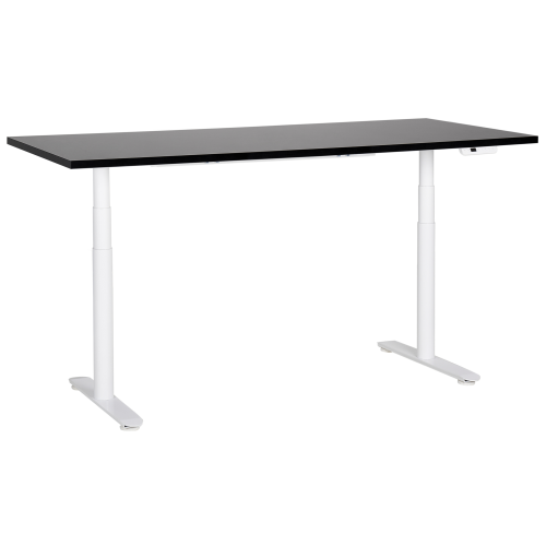 Beliani Electric Adjustable Standing Desk DESTINAS 180 cm 80 cm Black/ White