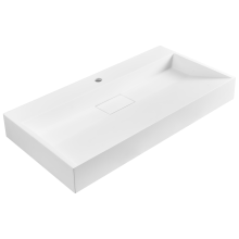 Wall Hung Basin QUENKO 900 x 460 mm Mineral Cast White