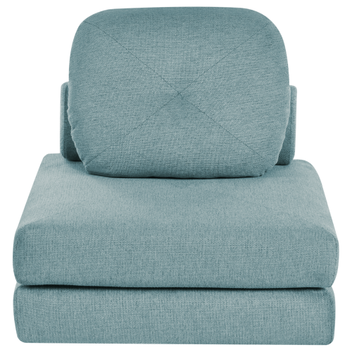 Beliani Single Sofa Bed OLDEN Fabric Light Blue