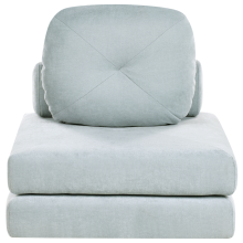 Single Sofa Bed OLDEN Chenille Light Blue