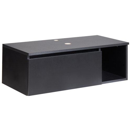 Beliani Wall Mounted Vanity Unit RUPANCO 80 cm Black