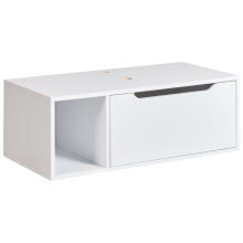 Wall Mounted Vanity Unit CASCAVEL 80 cm White