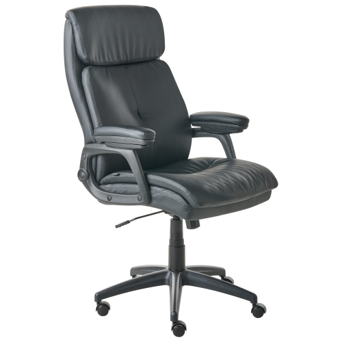 Beliani Executive Chair DIRECTOR Faux Leather Black