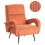 Beliani Armchair SVALOV Corduroy Orange 1