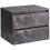 Beliani Wall Mounted Vanity Unit SERRA 60 cm Black Marble 1