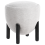 Beliani Pouffe ARCHIE Faux Linen Grey 1