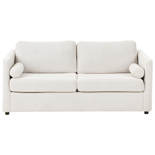 Beliani Sofa Bed INKOO Fabric Off-White