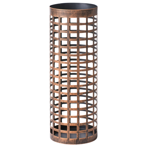 Beliani Umbrella Stand MALABO Metal Copper