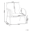 Beliani Armchair TRYSNES Fabric Black/ White 3