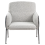 Beliani Armchair TRYSNES Fabric Black/ White 5