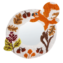 Wall Mirror BORITI 51 cm 40 cm Cotton White