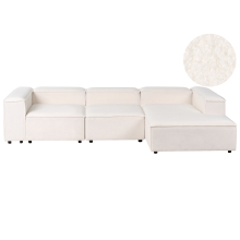 Modular Corner Sofa 4 Seater ARDAL Boucle Off-White Left Hand