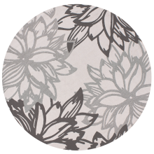 Outdoor Rug SOLAPUR Grey ø 120 cm