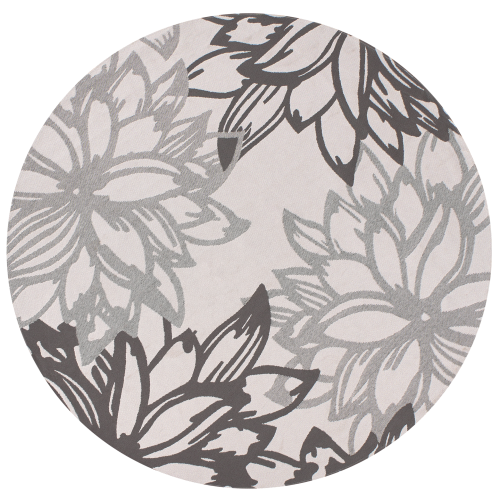 Beliani Outdoor Rug SOLAPUR Grey ø 120 cm