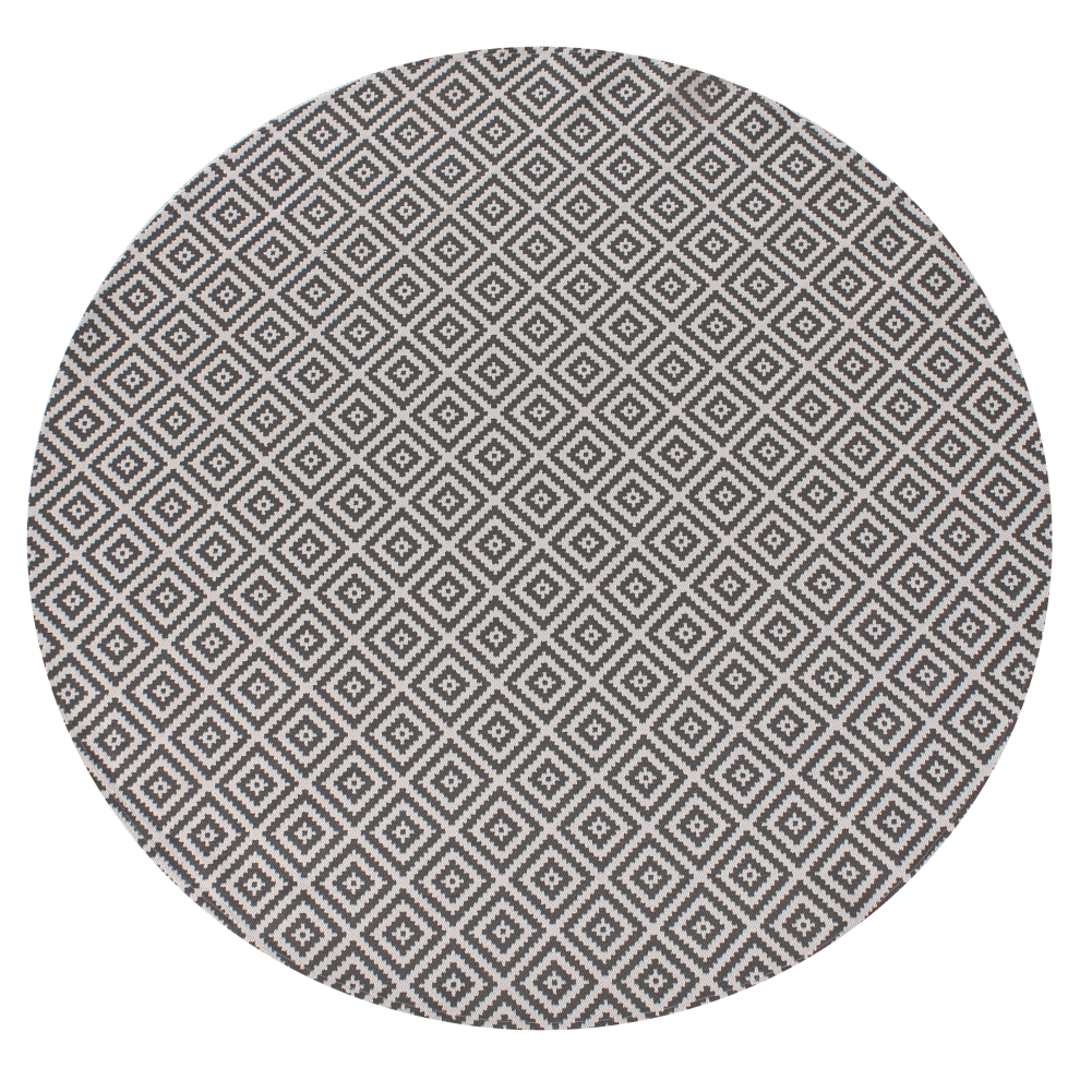 Photos - Area Rug Beliani Outdoor Rug THRISSUR Grey ø 120 cm