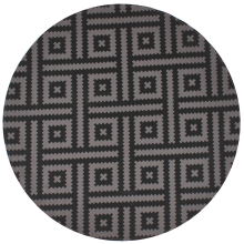 Outdoor Rug AJMER Black ø 160 cm