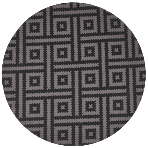 Beliani Outdoor Rug AJMER Black ø 160 cm