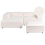 Beliani Modular Corner Sofa 2 Seater ARDAL with Ottoman Boucle Off-White Right Hand 1