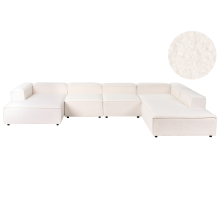Modular Corner Sofa 5 Seater ARDAL Boucle Off-White Left Hand