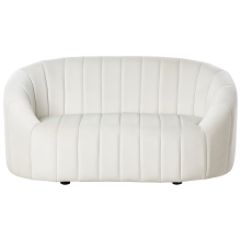 Sofa 2 Seater MALUNG Velvet Off-White