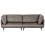 Beliani Sofa 3 Seater REVSNES Fabric Brown 1