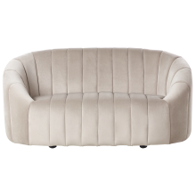 Sofa 2 Seater MALUNG Velvet Beige