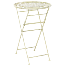 Garden Bar Table BIVIO 60 cm 60 cm Metal Light Green