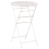 Beliani Garden Bar Table TRIESTE 60 cm 60 cm Metal Light Beige 1