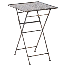 Garden Bar Table BORMIO 60 cm 60 cm Metal Black